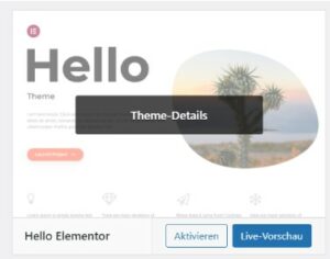 WordPress Elementor Theme-Details