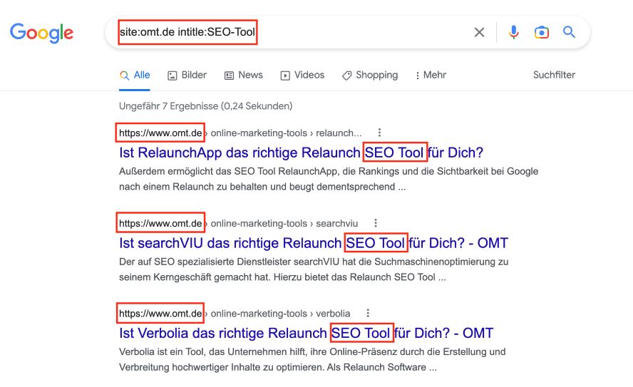 Google-Ergebnis für