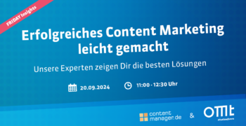 FRIDAY Insights: Content Marketing Suiten