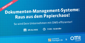 FRIDAY Insights: Dokumenten Management Systeme (DMS)