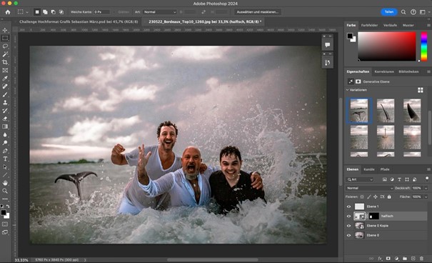 Screenshot aus Adobe Photoshop 2024 – Bildmaterial von Olesia Pantchecko
