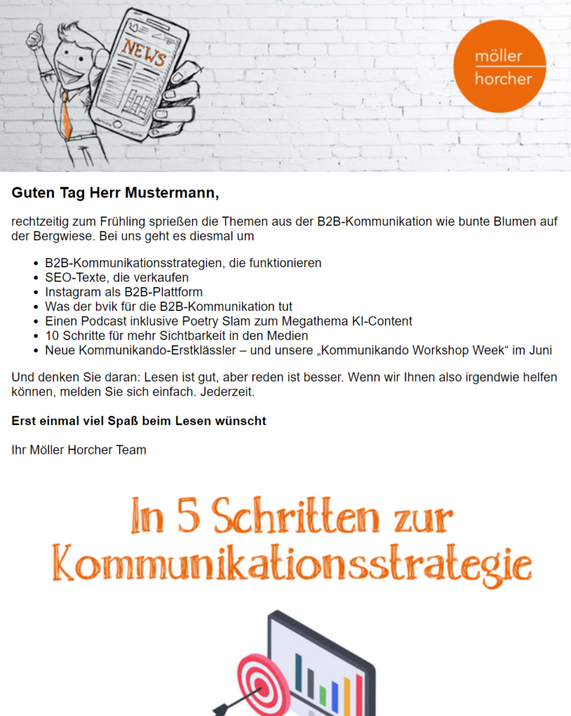 Abb 14 beispiel newsletter