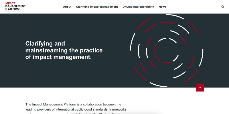 Impact Management Plattform