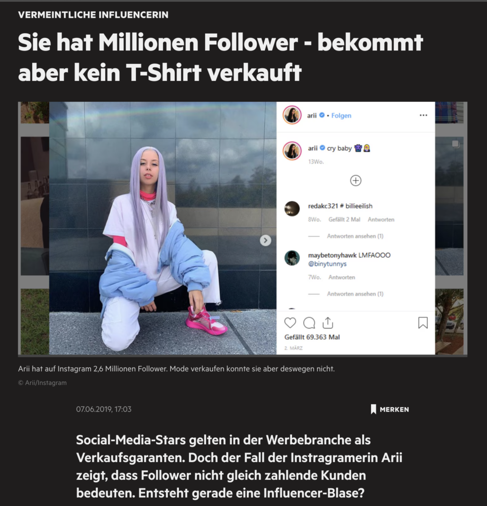 social post influencer beispiel Stern