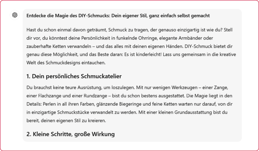 OMT Magazin Website erstellen mit ChatGPT Blog