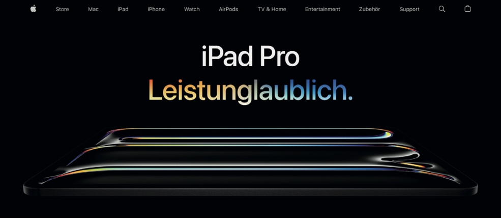 OMT-Magazin Apple Beispiel für eine Produktdetailseite