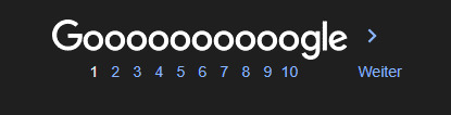 Umsetzung der Pagination auf Google Desktop