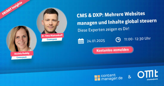 FRIDAY Insights: Multisite Management im CMS: Seiteninhalte effizient verteilen