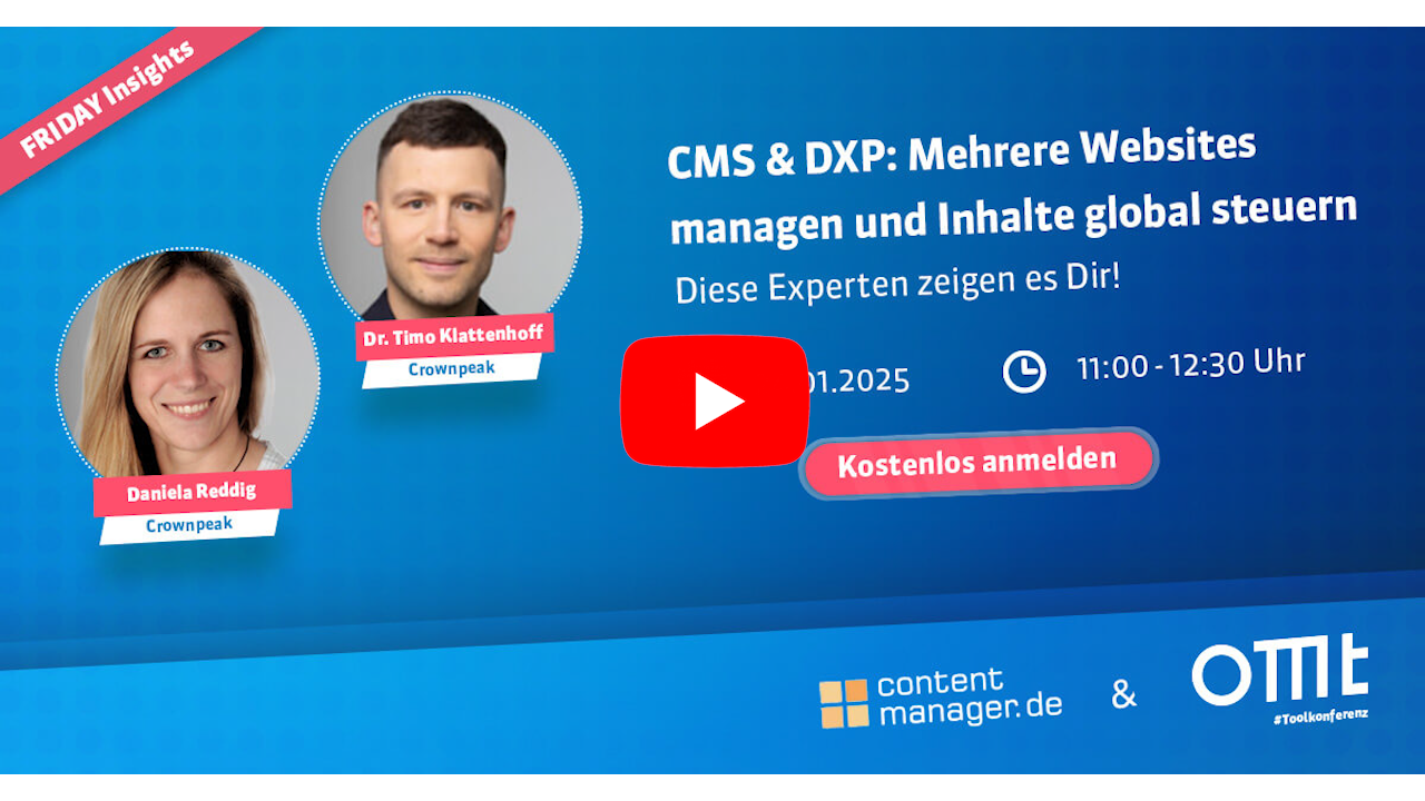 FRIDAY Insights: Multisite Management im CMS: Seiteninhalte effizient verteilen