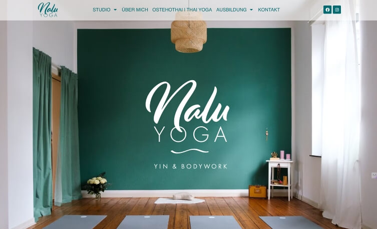 Yoga Website Beispiel